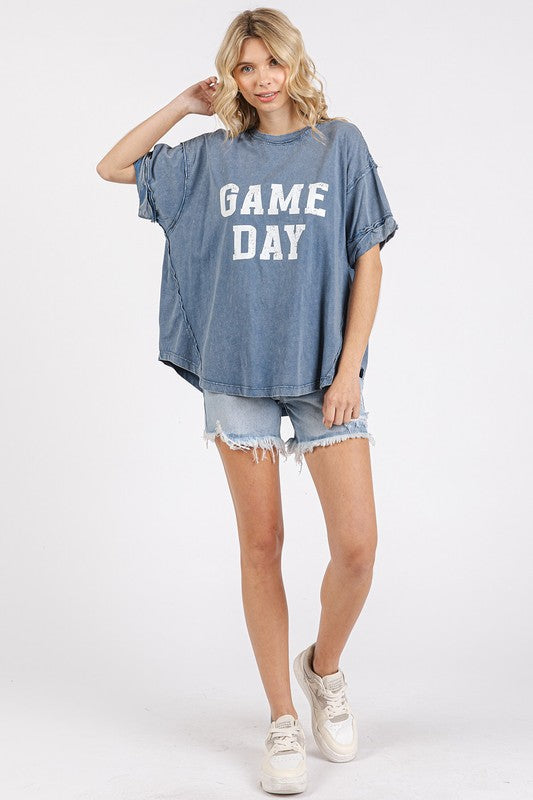 Mittoshop GAME DAY Round Neck Short Sleeve Tee