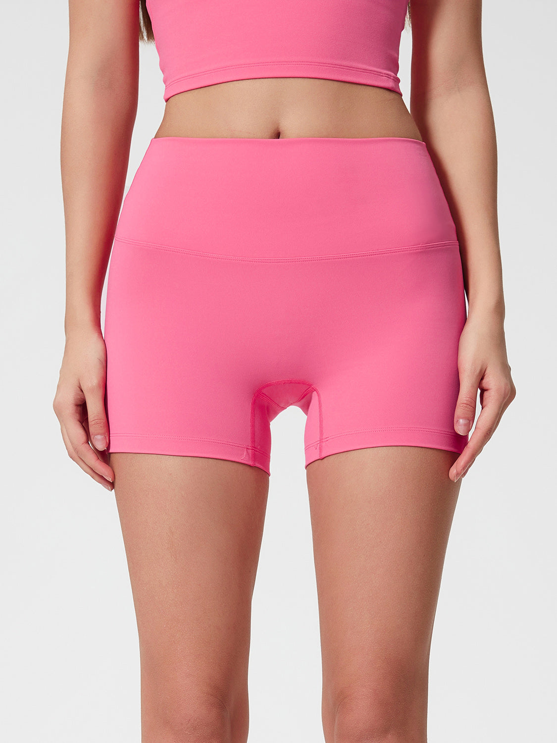 Millennia High Waist Active Shorts - Stretch & Comfort