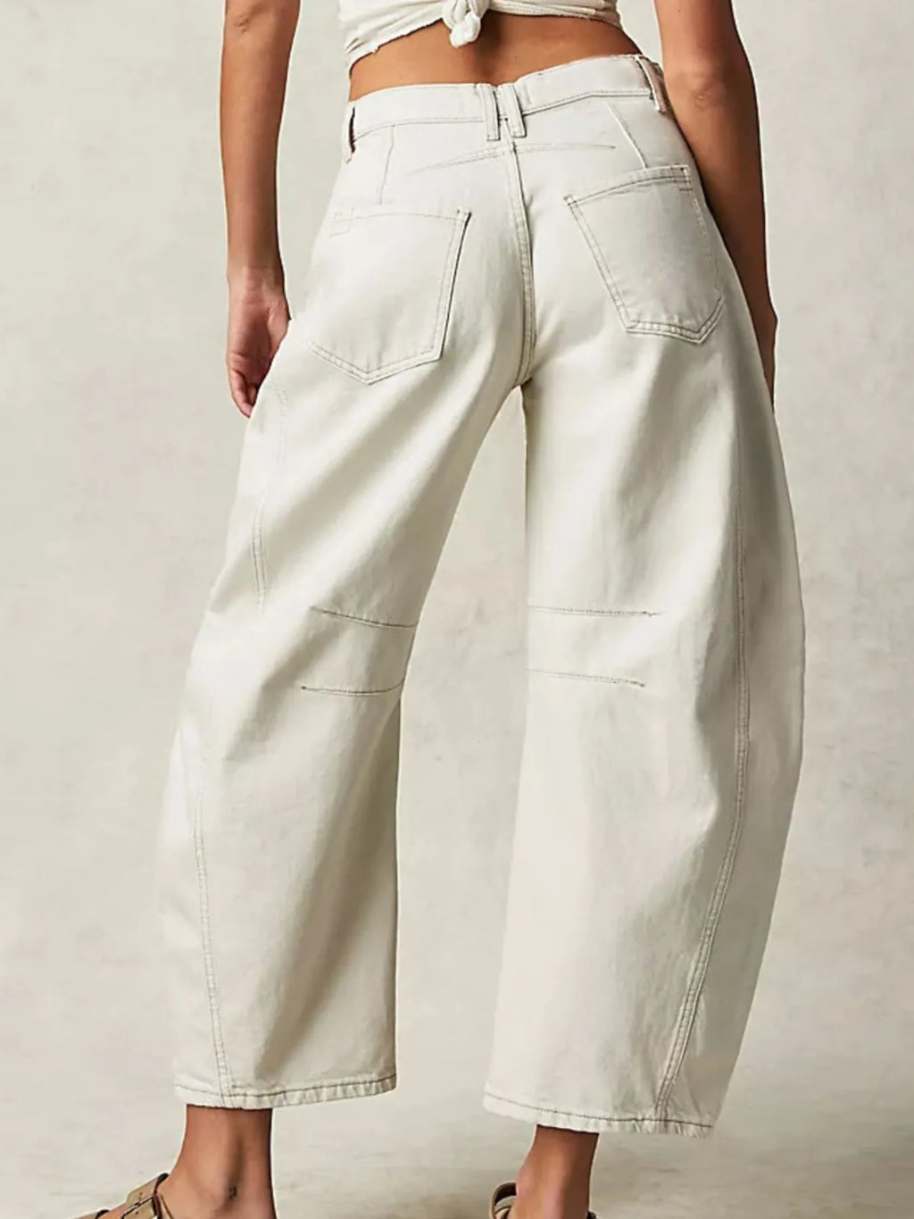 Wide Leg Relaxed Fit Jeans â€“ High Comfort Cotton Blend Denim