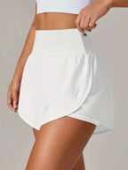 Pocketed Stretch High-Waist Shorts
