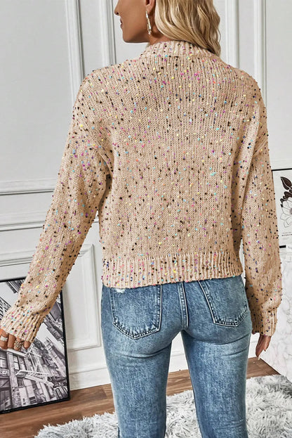 Confetti Button-Up Long-Sleeve Cardigan