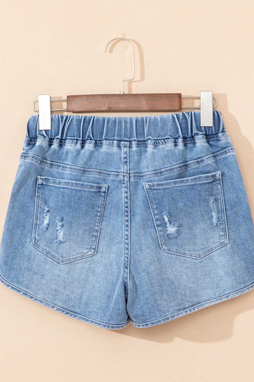 High Waist Distressed Denim Shorts - Stylish & Comfy