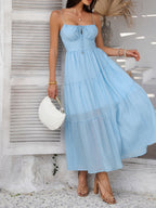 Devine Smocked Tiered Maxi Dress - Elegant & Flowy