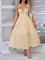 Devine Smocked Tiered Maxi Dress - Elegant & Flowy