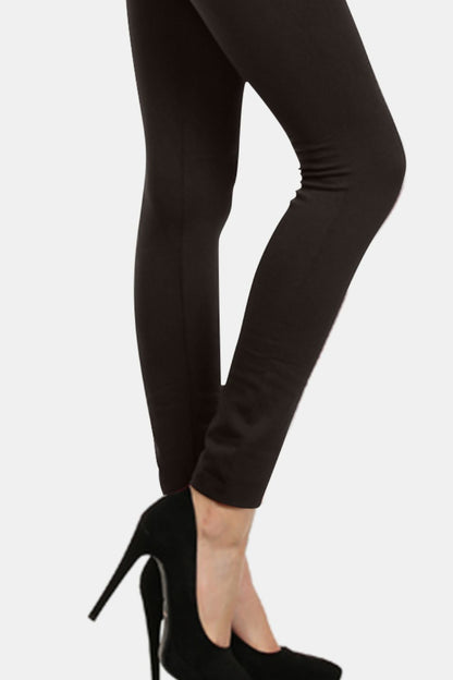 Yelete High Waist Fleece-Lined Seamless Leggings