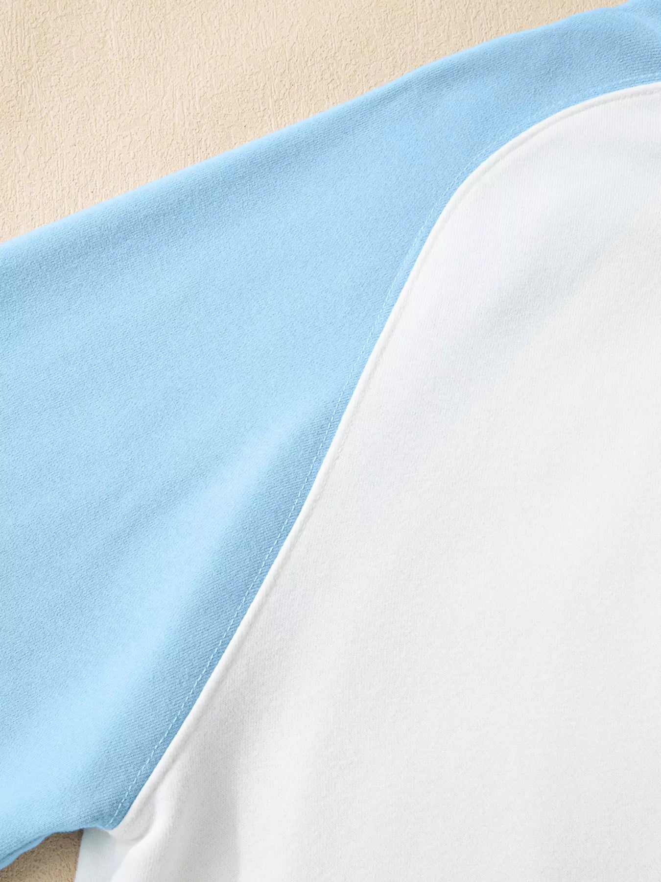 Color Block Snap Button Front Sweatshirt