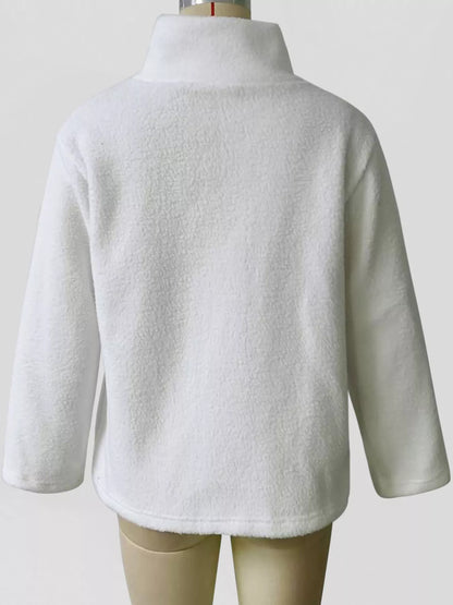 Cozy Sherpa Fleece Zip-Up Outerwear Jacket