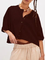 EasyEase Oversized Button-Down Shirt