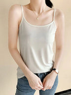 Plus Size Scoop Neck Ribbed Cami Top – Comfortable Everyday Layering Piece