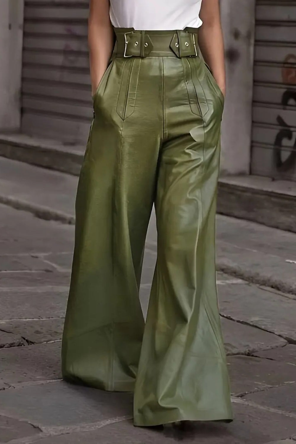 High Waist Wide Flare Pants - Chic & Flattering Fit