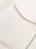 Zip-Up Cropped Utility Jacket