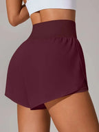 Pocketed Stretch High-Waist Shorts
