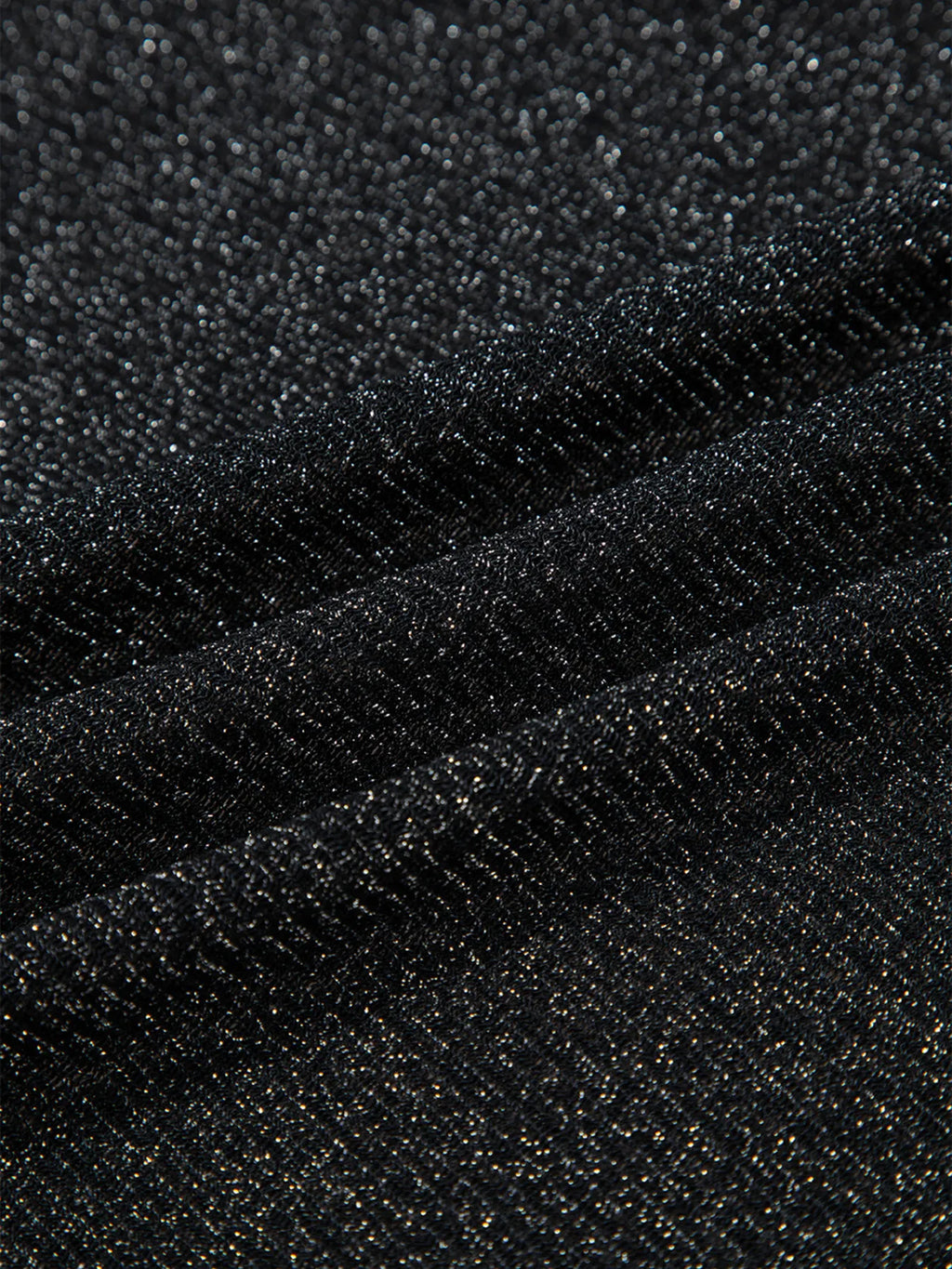 Sheer Metallic Glitter Mesh Long Sleeve Top