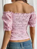Devine Off-Shoulder Lace Top - Chic & Feminine