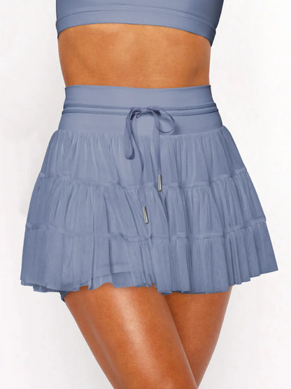High Waist Pocketed Athletic Skort