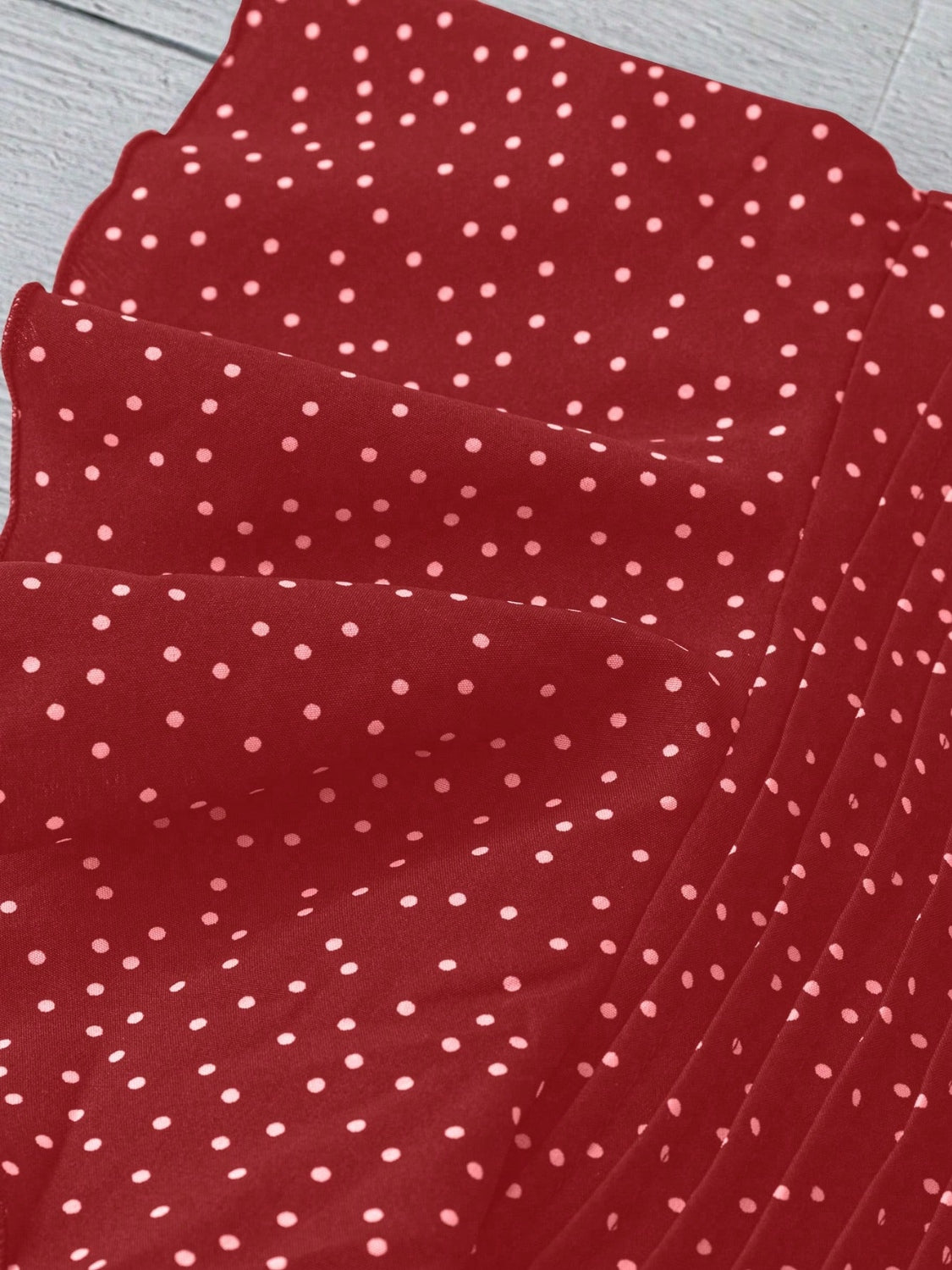 Polka Dot Ruffled Cap Sleeve Blouse - Chic & Feminine