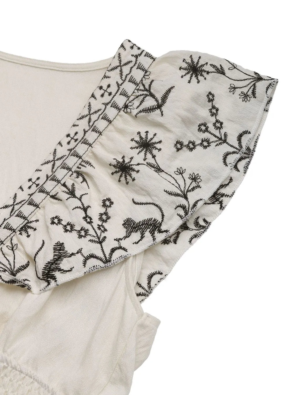 Romantic Smocked Ruffled Cap Sleeve Mini Dress