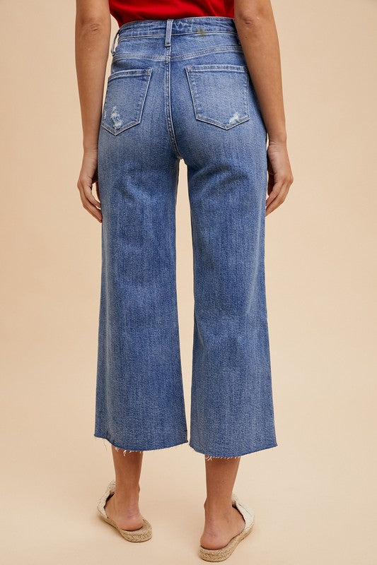 Annie Wear High-Rise Wide-Leg Jeans