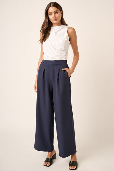 Mittoshop Inverted Pleat Wide Leg Pants