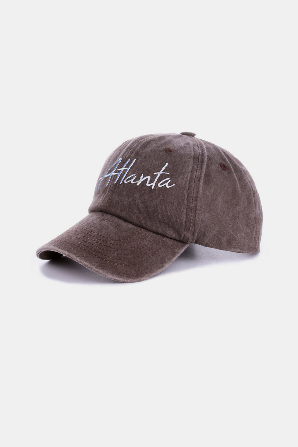 Washed ATLANTA Embroidered Baseball Cap