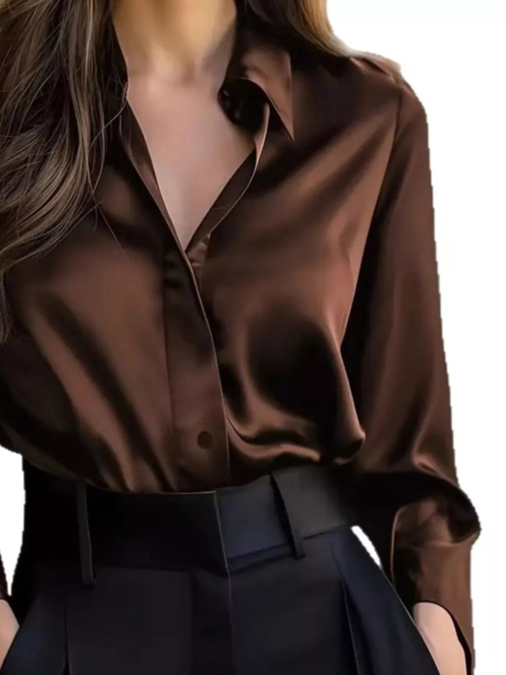 Classic Button-Down Collared Long Sleeve Shirt