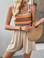 Easy Chic Ruched Strap Romper