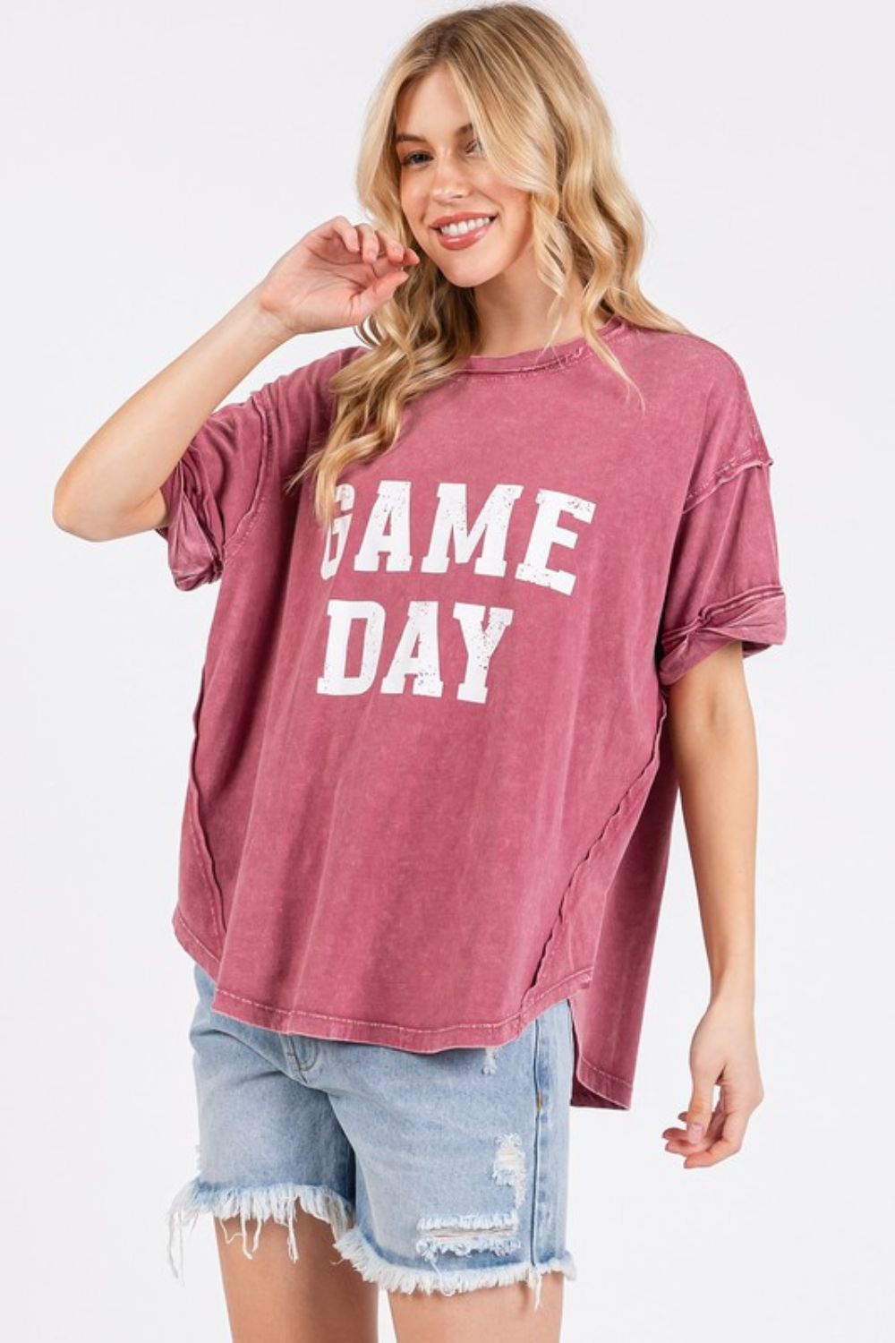 Mittoshop GAME DAY Round Neck Short Sleeve Tee