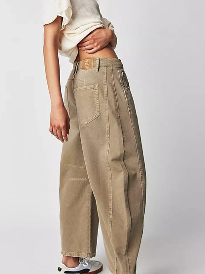 Wide Leg Relaxed Fit Jeans â€“ High Comfort Cotton Blend Denim