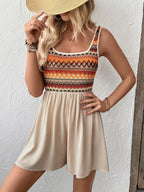 Easy Chic Ruched Strap Romper