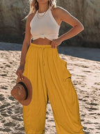 Full Size Wide Leg Pants with Pockets - Stylish & Comfortable