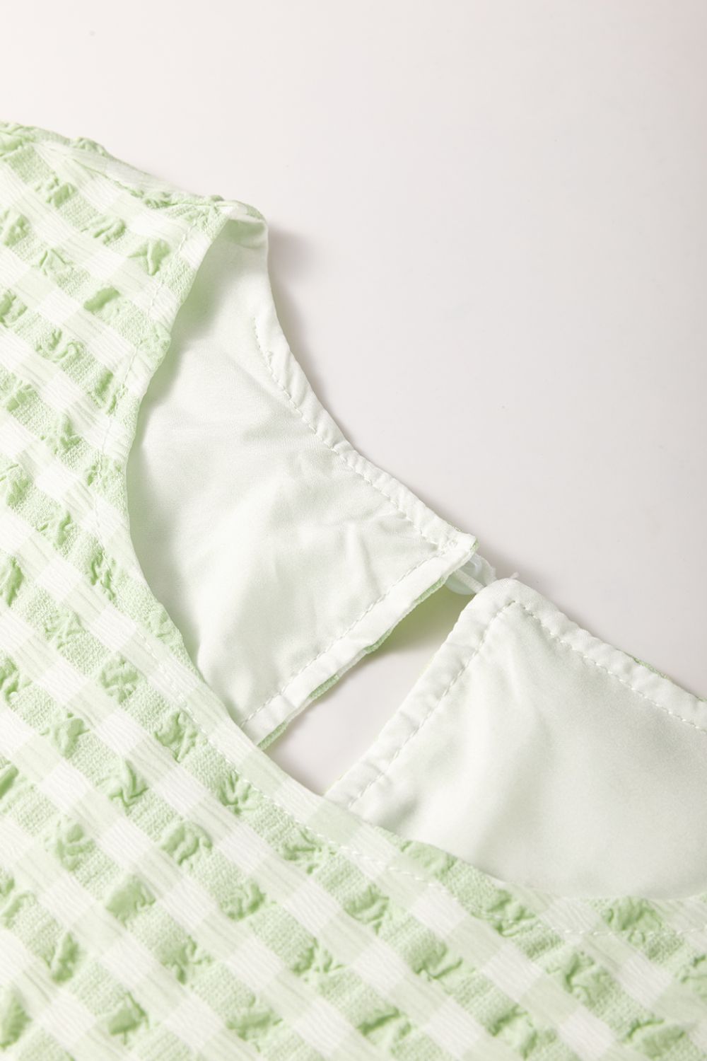 Textured Short Sleeve Tiered Mini Dress - Chic & Flowy