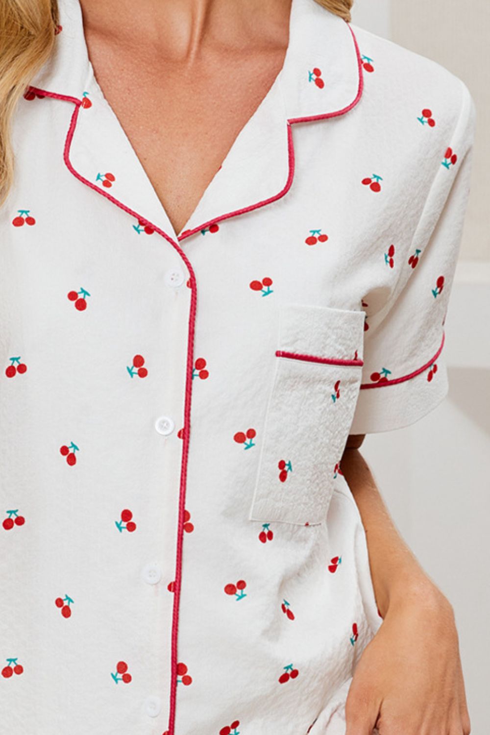 Printed Lounge Set - Collared 2-Piece Style