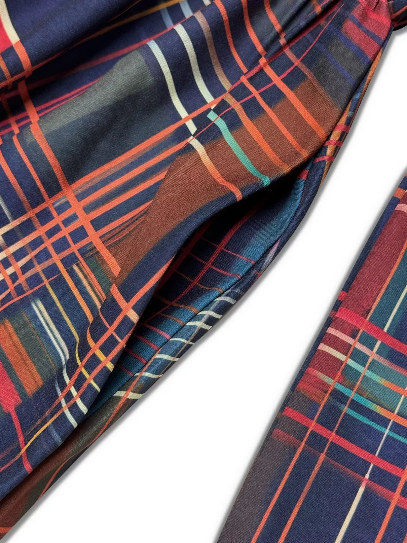 Plaid Button-Down Maxi Shirt Dress