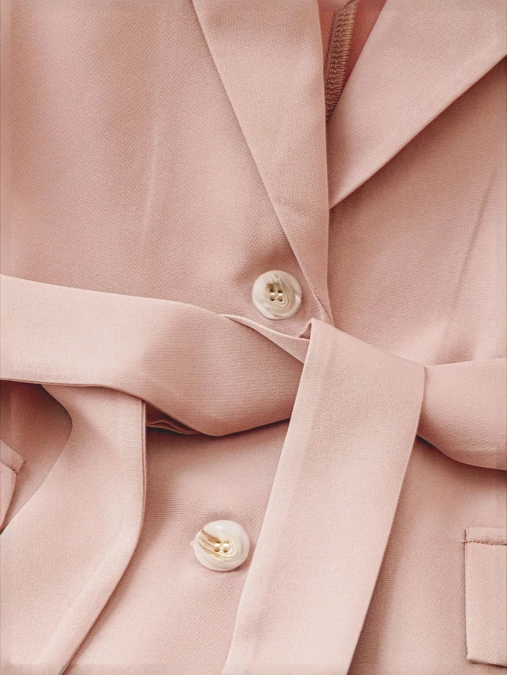 Tie Waist Edge Sleeveless Blazer Vest