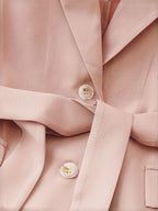 Tie Waist Edge Sleeveless Blazer Vest