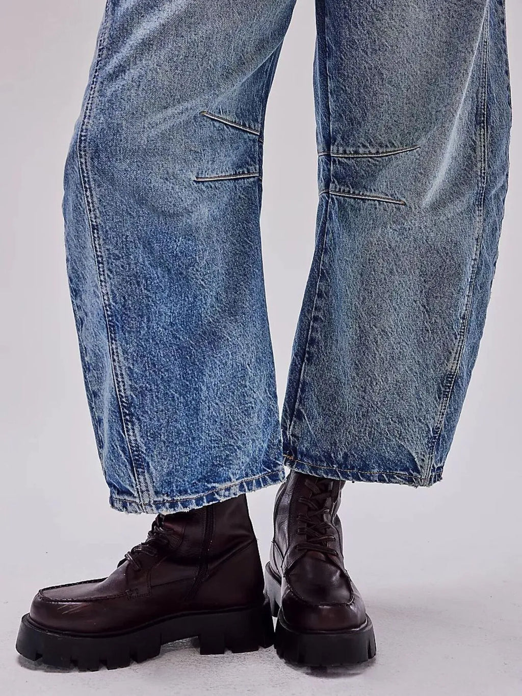 Wide Leg Relaxed Fit Jeans â€“ High Comfort Cotton Blend Denim