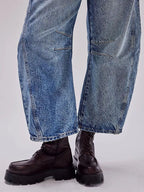 Wide Leg Relaxed Fit Jeans â€“ High Comfort Cotton Blend Denim