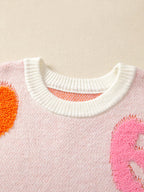 Halloween Cute Pumpkin Pattern Knit Sweater