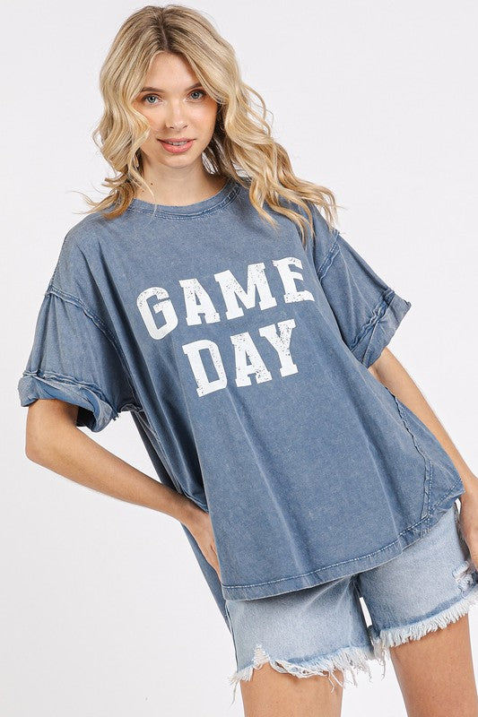 Mittoshop GAME DAY Round Neck Short Sleeve Tee