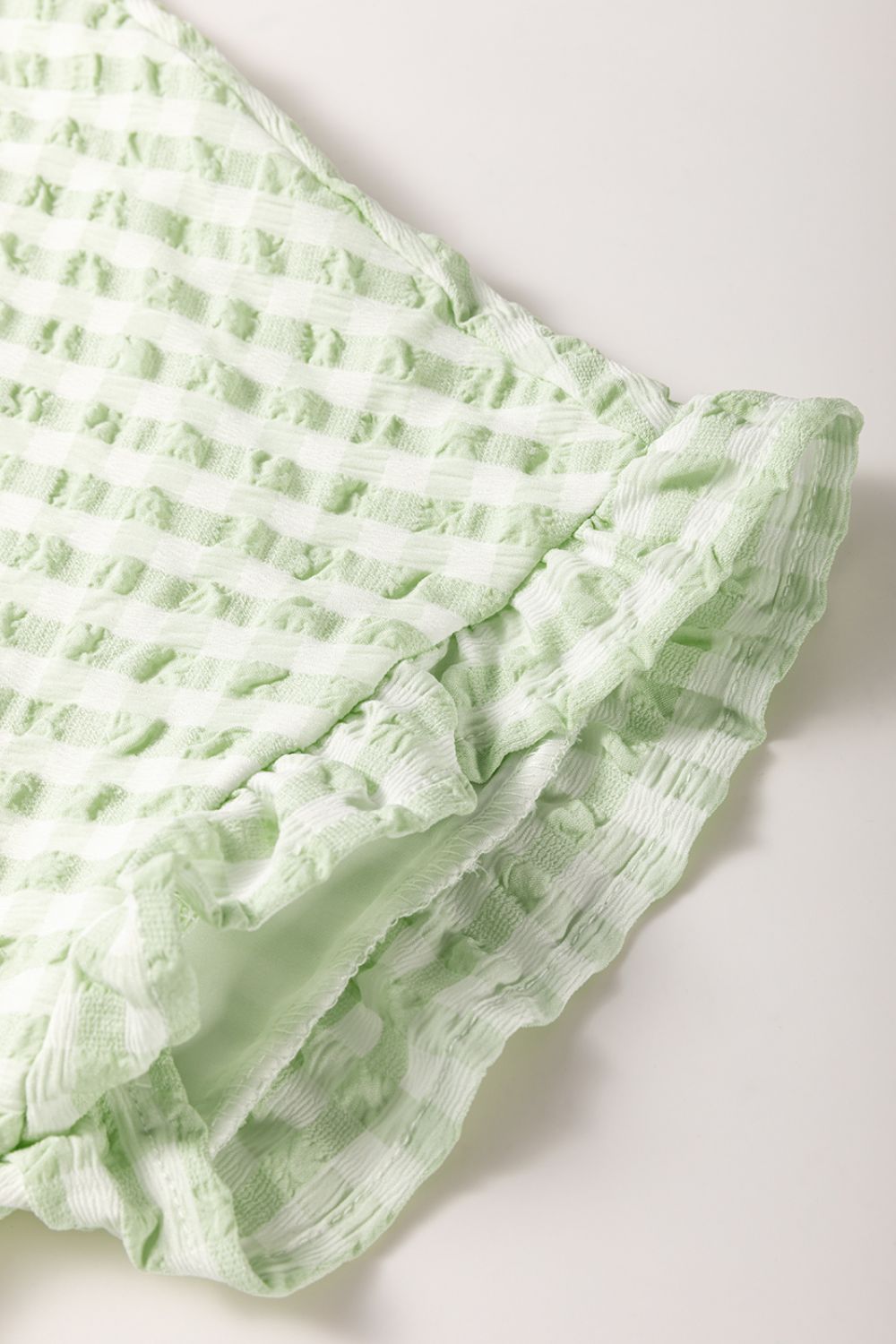 Textured Short Sleeve Tiered Mini Dress - Chic & Flowy