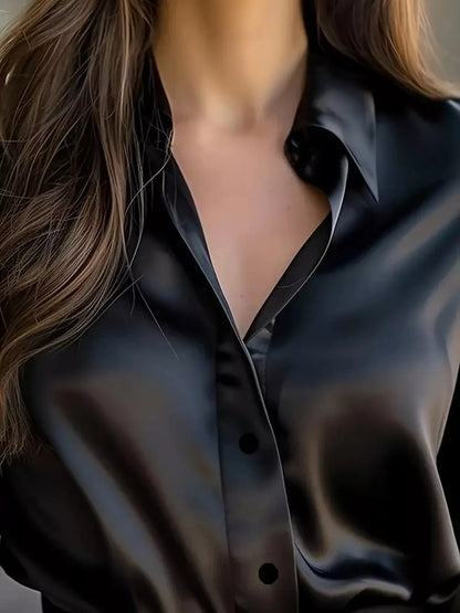Classic Button-Down Collared Long Sleeve Shirt