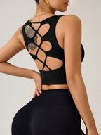 Crisscross Cropped Active Tank - Stylish & Supportive