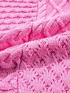 Relaxed Fit Cable-Knit Dolman Sweater Vest