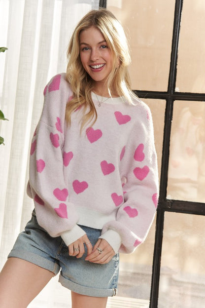 ADORA Love Knit Round Neck Sweater