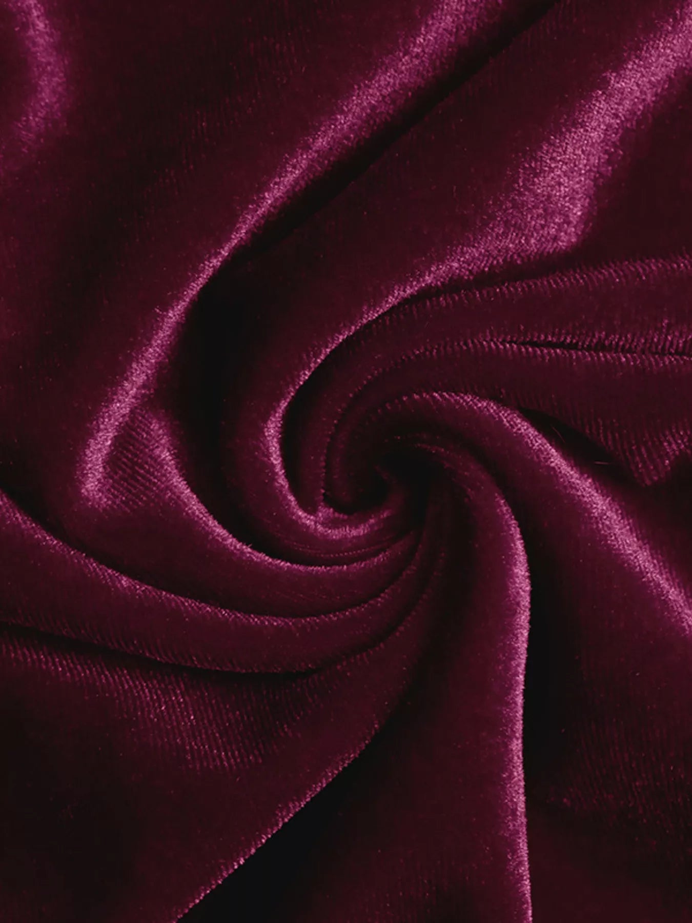 Velvet Side-Tie Slit Long Sleeve Dress