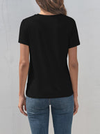 Graphic Round Neck T-Shirt - Stylish & Comfortable