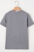 HOPPY Chenille Patch T-Shirt - Cute Easter Tee for Women