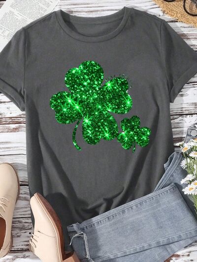 Lucky Clover Comfort Fit Round Neck T-Shirt