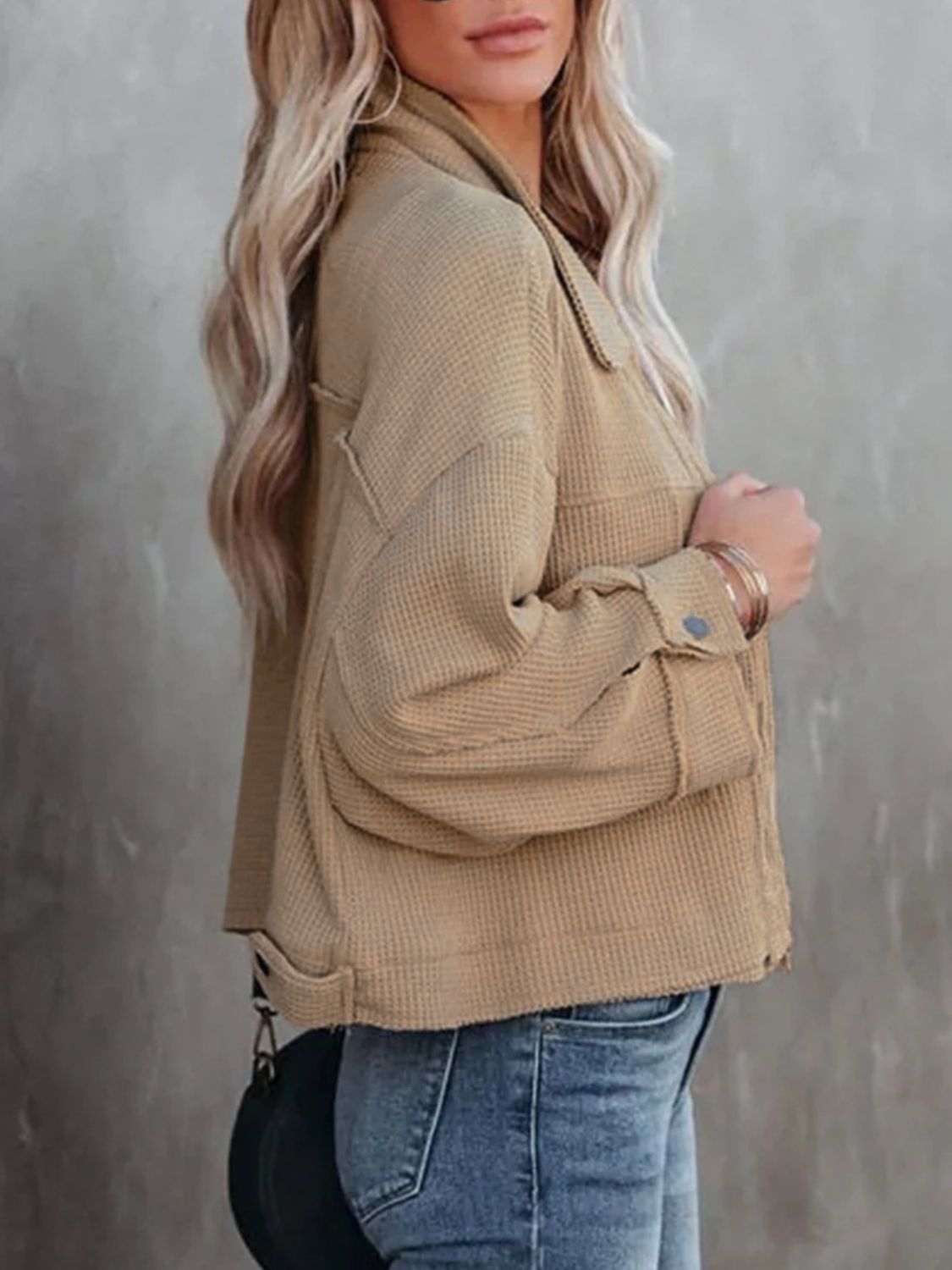 Button-Up Long Sleeve Jacket