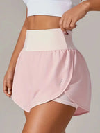 Pocketed Stretch High-Waist Shorts